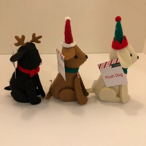 Target Bullseye Playground Christmas Holiday Felt Plush Dogs - Picture 11 of 16
